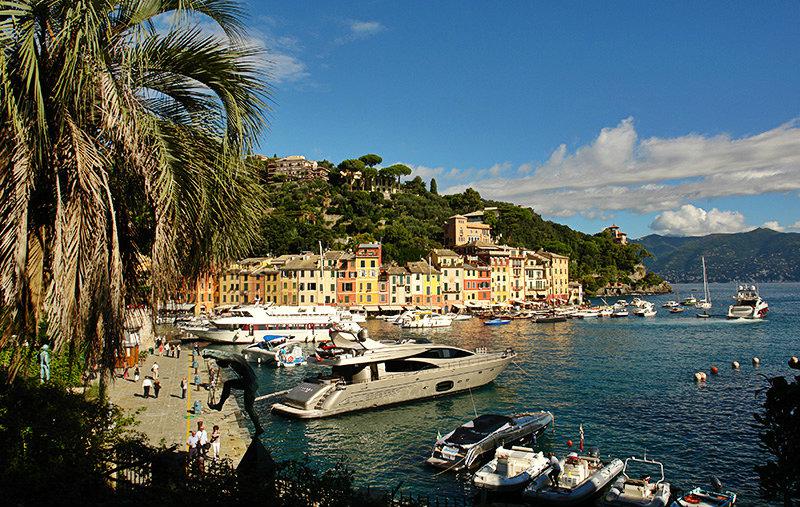 Malerische Ansicht des Ferienortes Portofino