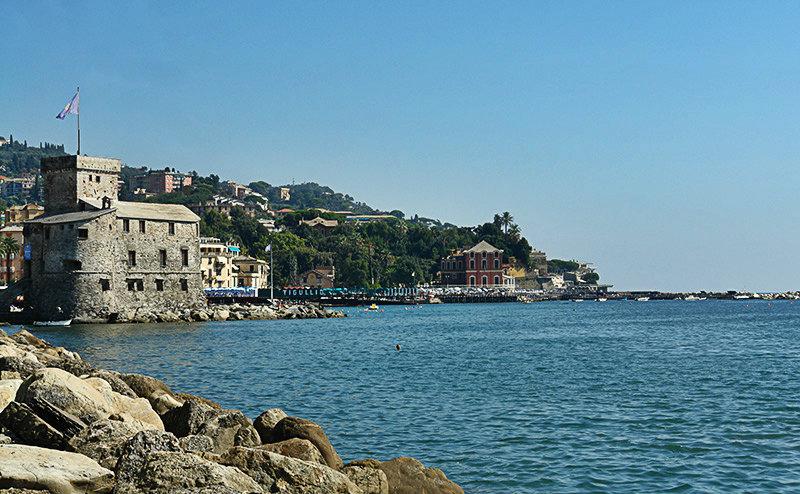 Sch&ouml;ne Ansicht auf das Meer von Rapallo