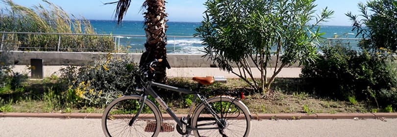 Genießen Sie die Pista Ciclabile, einen 26km langen Radweg entlang des Mittelmeeres