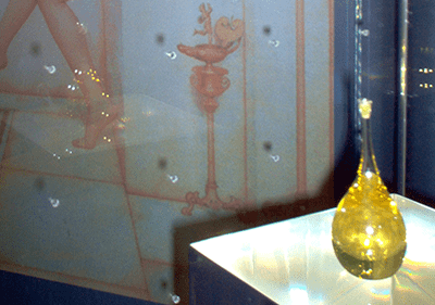Oliven öl in Museo dell'Olivo in LIgurien